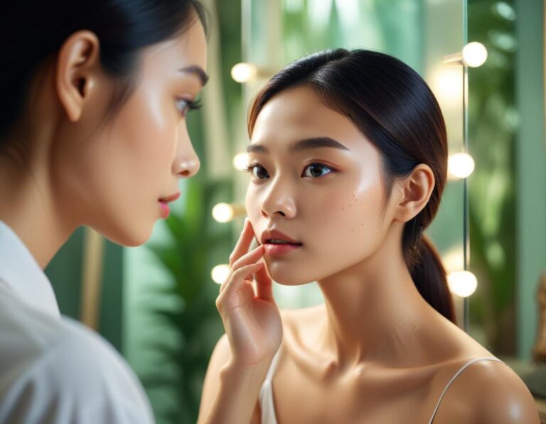 รูปถ่ายเชิดเจริญของคนที่มีสิวบนใบหน้าแสดงอารมณ์และความซื่อสัตย์ในตนเอง