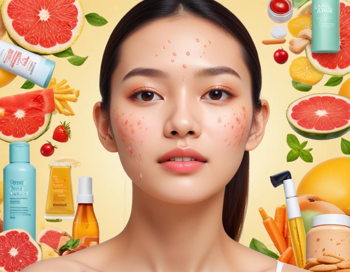 ภาพเปรียบเทียบสิวอักเสบกับสิวไม่อักเสบ พร้อมคำบรรยาย